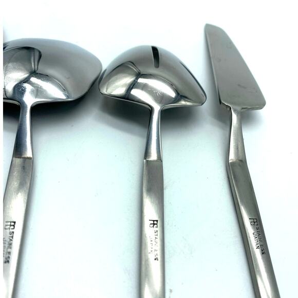 Arthur SALM Mid Century Stainless Steel Japan Serving Set 5 Pc ASFI Satin - Picture 5 of 10